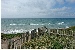 Blick auf das Meer von der Kirche Marup
